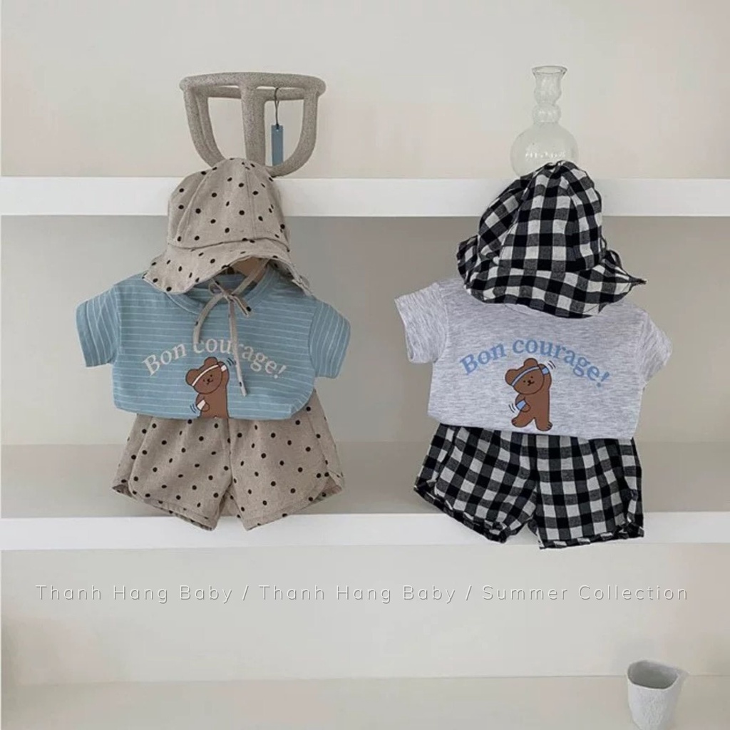 Áo phông cho bé, áo thun trẻ em cotton cho bé trai bé gái thanh hằng baby 7 - 15kg