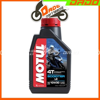 DẦU NHỚT XE TAY GA MOTUL SCOOTER LE 10W-40 DUNG TÍCH 0.8L/1L CHÍNH HÃNG -  DADO SHOP