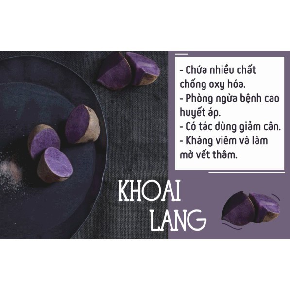 Bột khoai lang tím tạo màu nguyên chất 50g - Tặng 1 mặt nạ giấy viên nén cao cấp Thượng hạng Shop