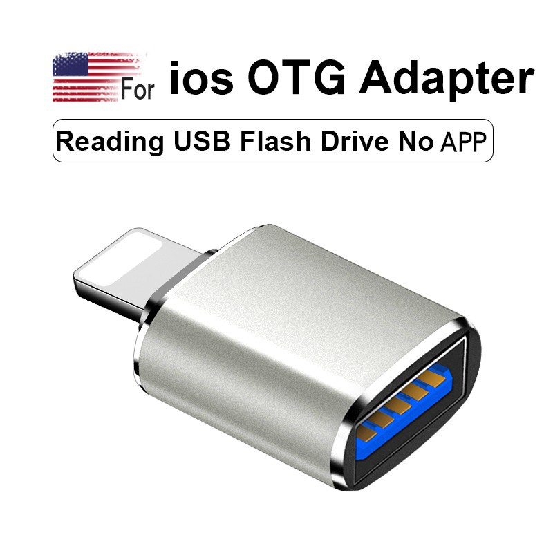 Đầu OTG chuyển đổi phích cắm Lightning sang USB3.0 iOS 13 cho iPhone 11 Pro XS Max XR X 8 7 6s 6 Plus iPad