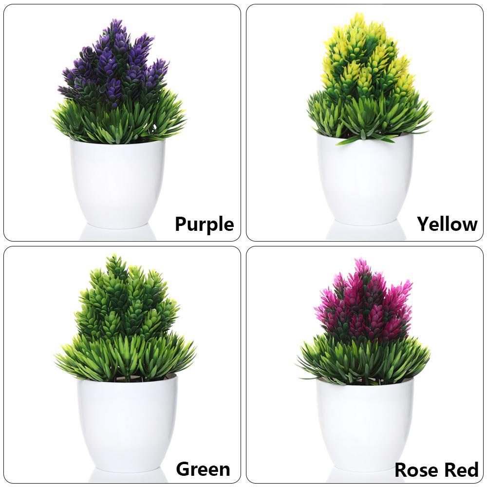 1 Bộ Chậu Hoa Giả Trang Trí Giáng Sinh