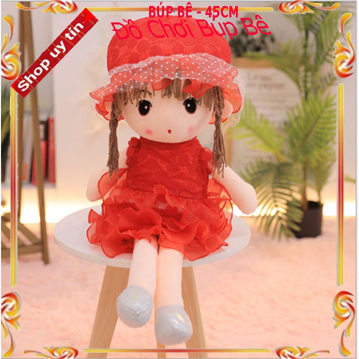 Búp Bê [ 45cm ]Cô Dâu Xinh Đẹp Váy Đỏ