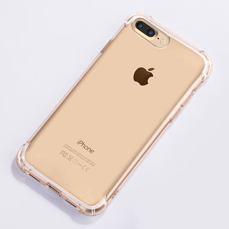 Ốp điện thoại silicone trong suốt bảo vệ toàn diện 360 độ cho iPhone 7 6s 6 plus