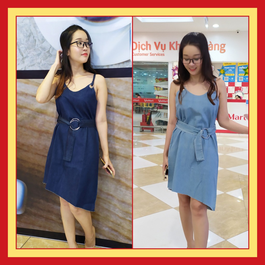 Ảnh Thật Đầm Jeans 2 dây | BigBuy360 - bigbuy360.vn