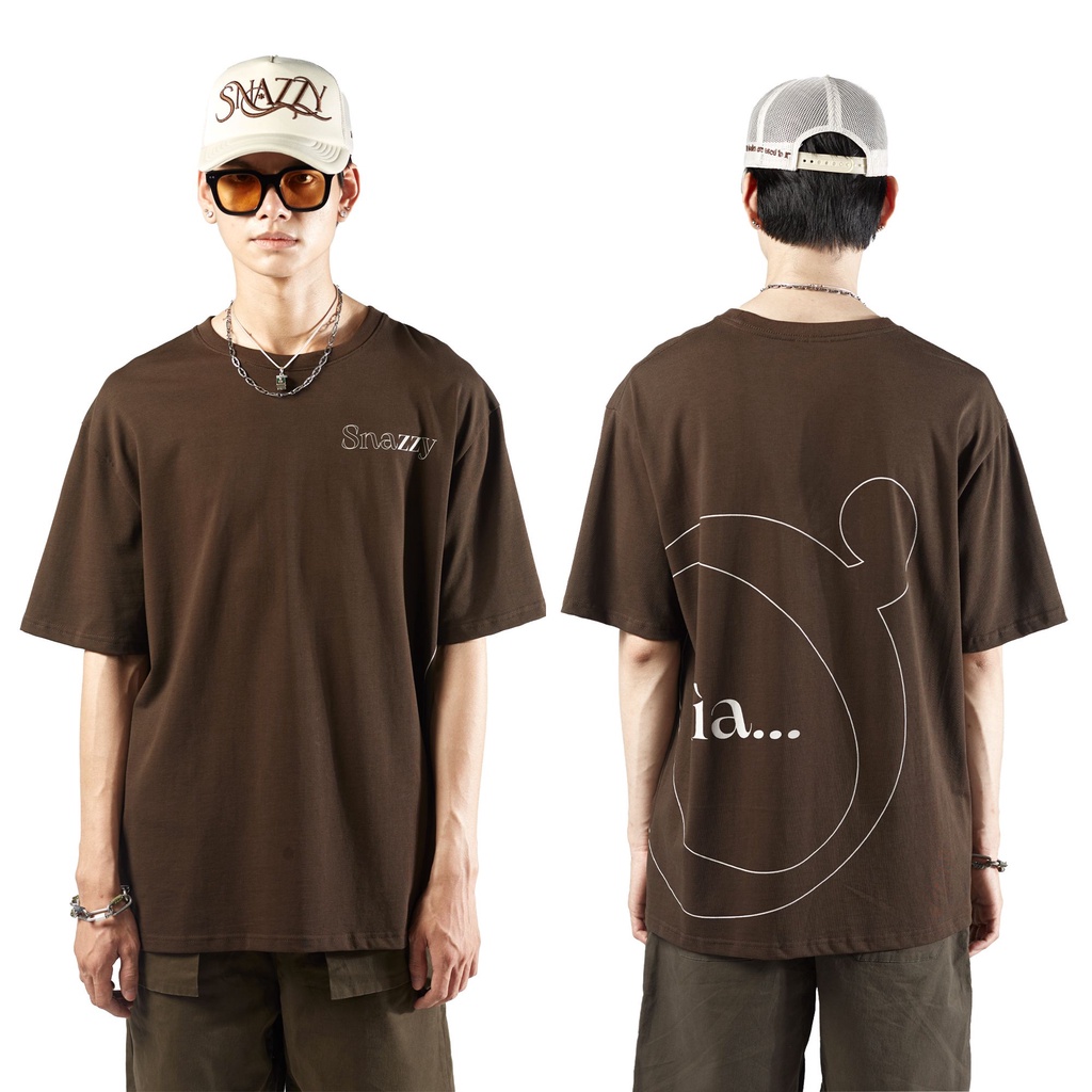 Áo Thun Tay Lỡ Snazzy Phông Unisex Nam Nữ Cotton Oversize Form Rộng Okia