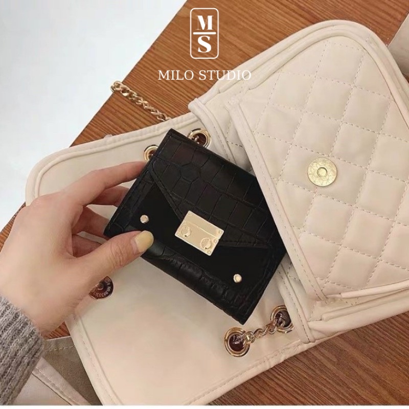 Ví Nữ ngắn cầm tay MINI phong cách hàn quốc giá rẻ
