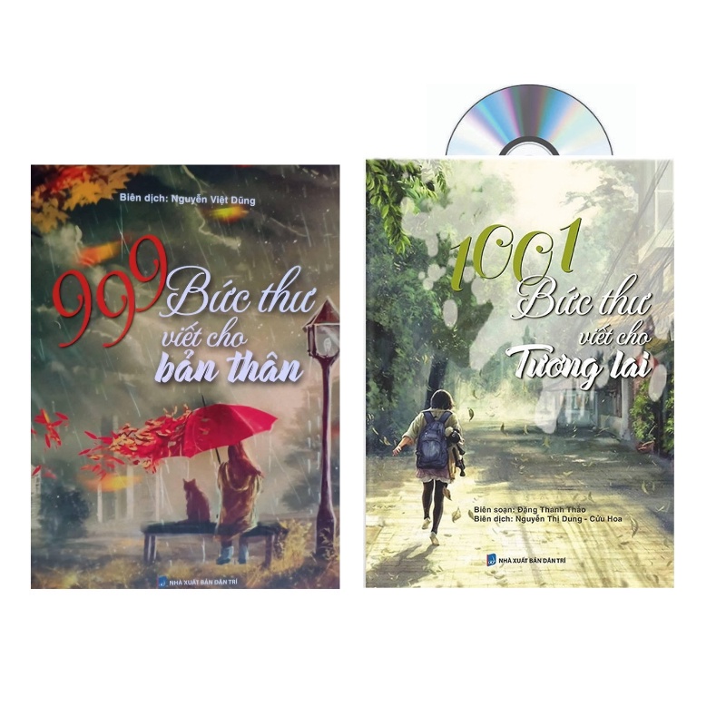 Sách -Combo: 999 bức thư viết cho bản thân + 1001 bức thư viết cho tương lai +DVD tài ệu