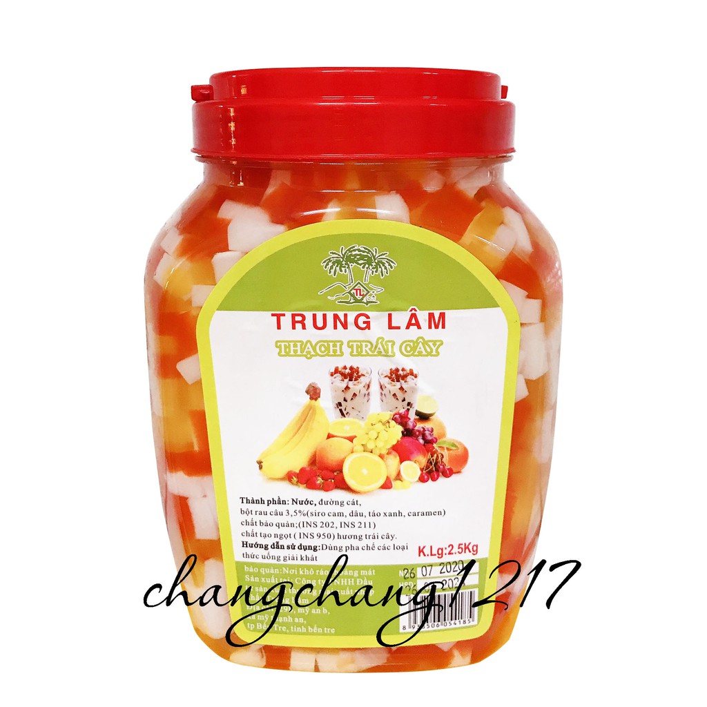 Thạch Trái Cây Trung Lâm Hủ 1kg & 2kg5 & 2kg8