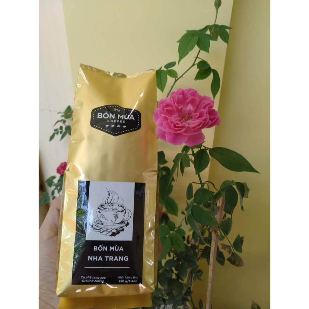 Cafe rang xay Bốn Mùa Đam Mê gói 250 gram