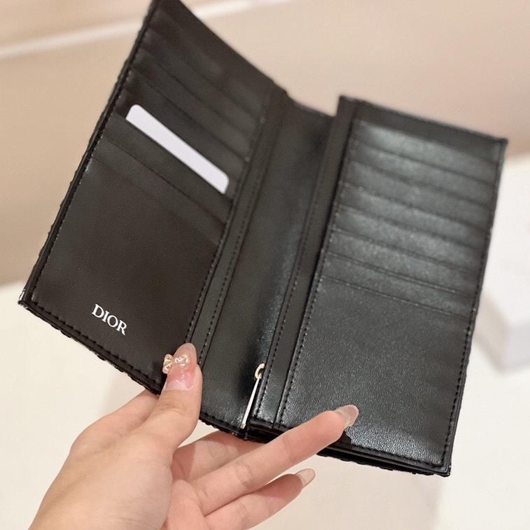 Ví Da Dior Đựng Tiền Xu / Thẻ Thời Trang Cho Nam