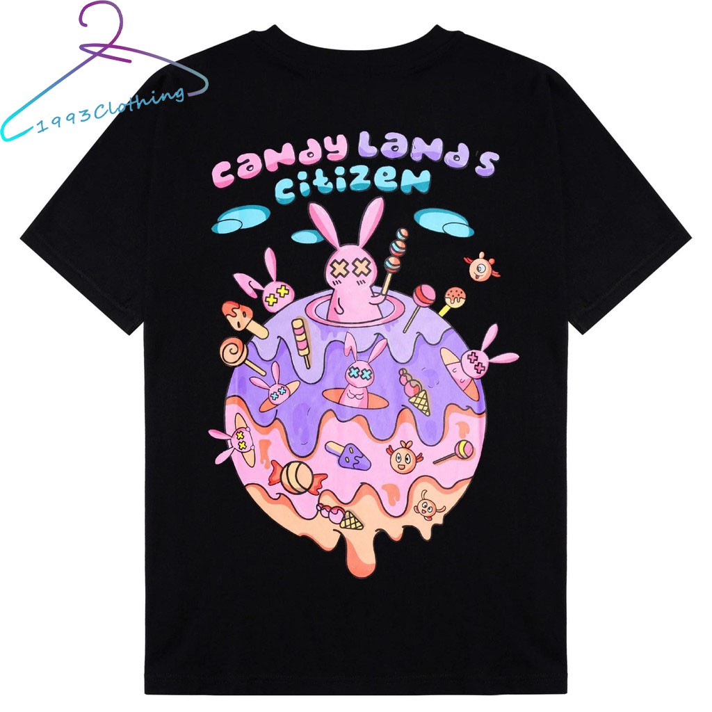 ÁO THUN TAY LỠ UNISEX CANDY LAND LOCAL BRAND UNISEX NAM NỮ,VẢI COTTON MỀM MỊN MÁT.