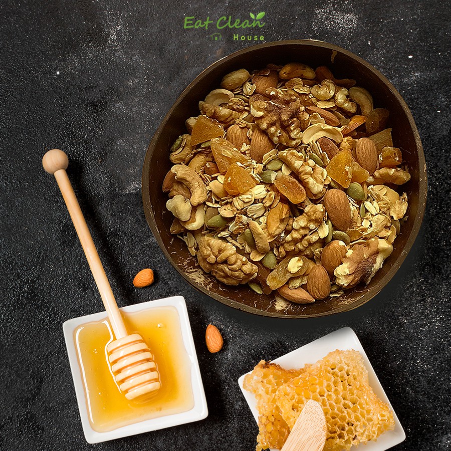 Ngũ Cốc Ăn Kiêng Không Đường Granola 7 Loại Hạt