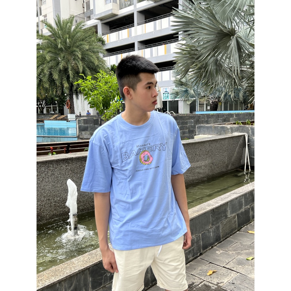 Áo Thun Tay Lỡ BAKERY MISSOUT Form Rộng Ulzzang ZOZO_Unisex