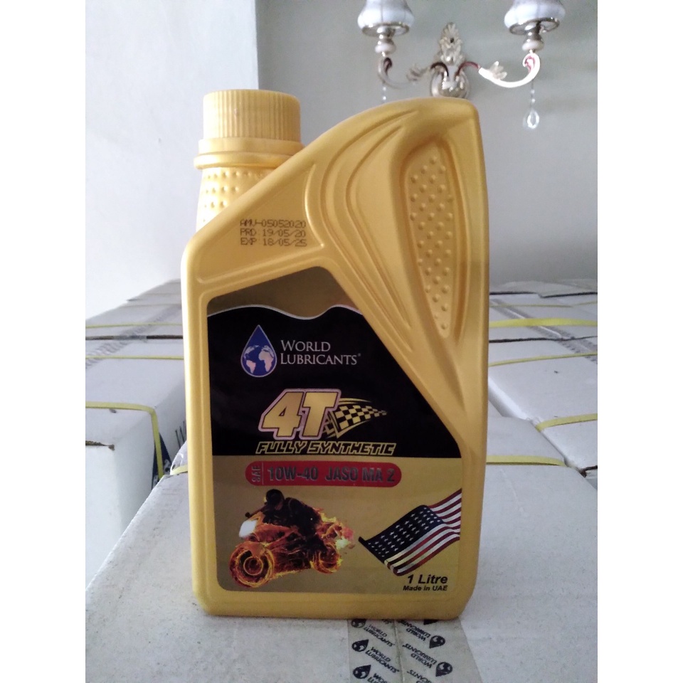 Dầu Nhớt Xe Máy World Lubricants 10W-40 JASO MA 2