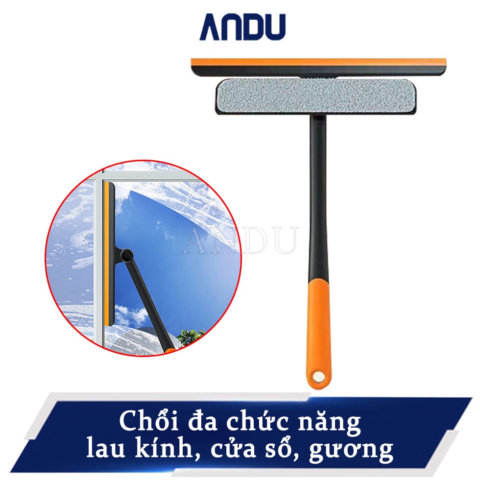 Chổi Lau Kính Thông Minh 3 Trong 1 Cây Lau Kính Gạt Nước Cao Cấp