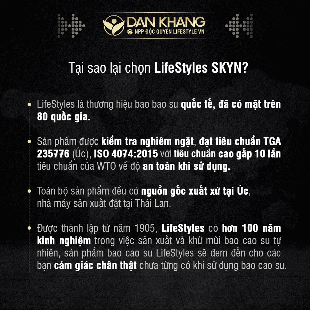 [Mã LTBAUAB29 giảm 7% đơn 99K] Bao cao su LifeStyles Fantasy có gân ngang ôm sát cao cấp 3 bao