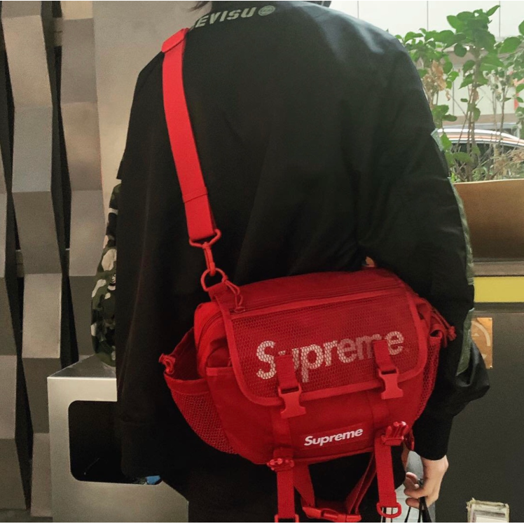 Túi đeo chéo FW19 in chữ Supreme thời trang năng động