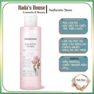 Nước hoa hồng Mamonde Rose 250ml Toner Mamonde Chính hãng