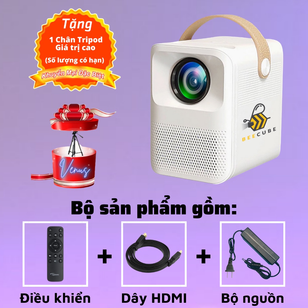 Máy Chiếu Mini BeeCube Chính Hãng, Full HD 1080 Hệ điều hành Android Bảo Hành 12 Tháng