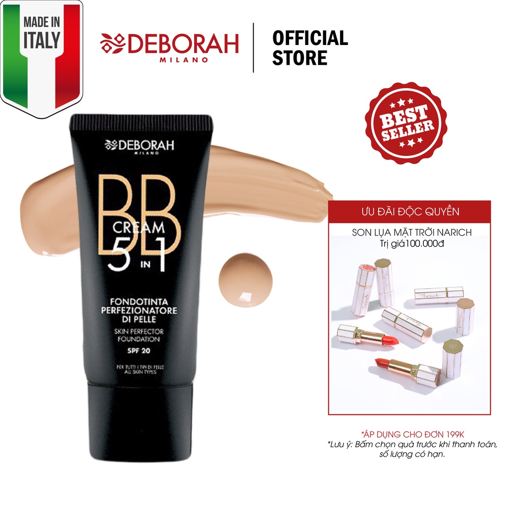 Kem Nền Trang Điểm Deborah BB Cream 5 in 1 - 30ml