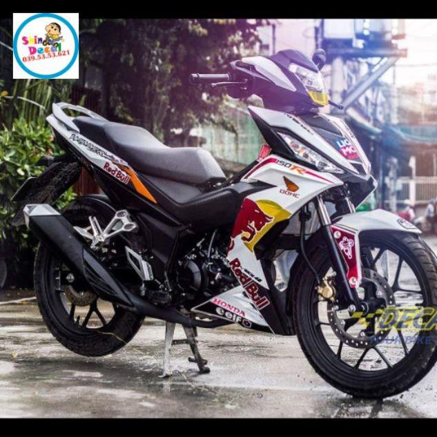 Tem rời winner redbull dán xe trắng