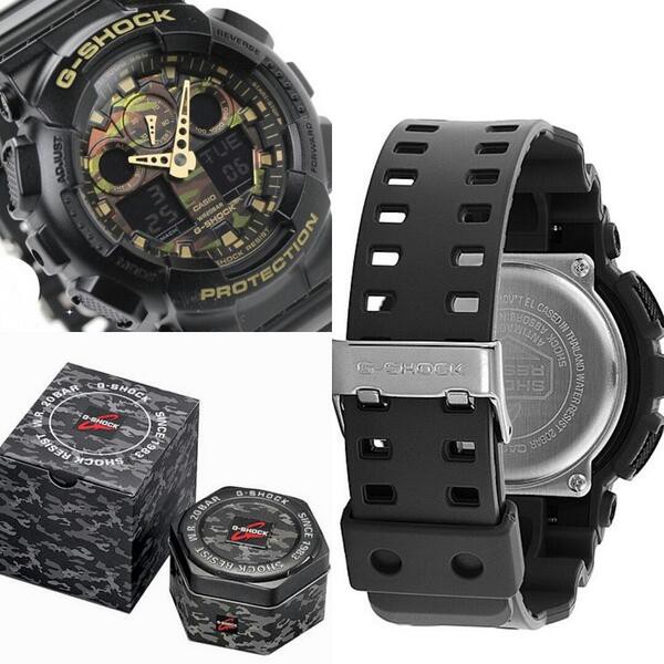 Đồng hồ nam dây nhựa G-SHOCK Casio chính hãng Anh Khuê GA-100CF-1A9DR