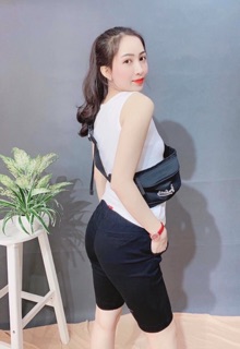 Quần kaki lửng lưng thun