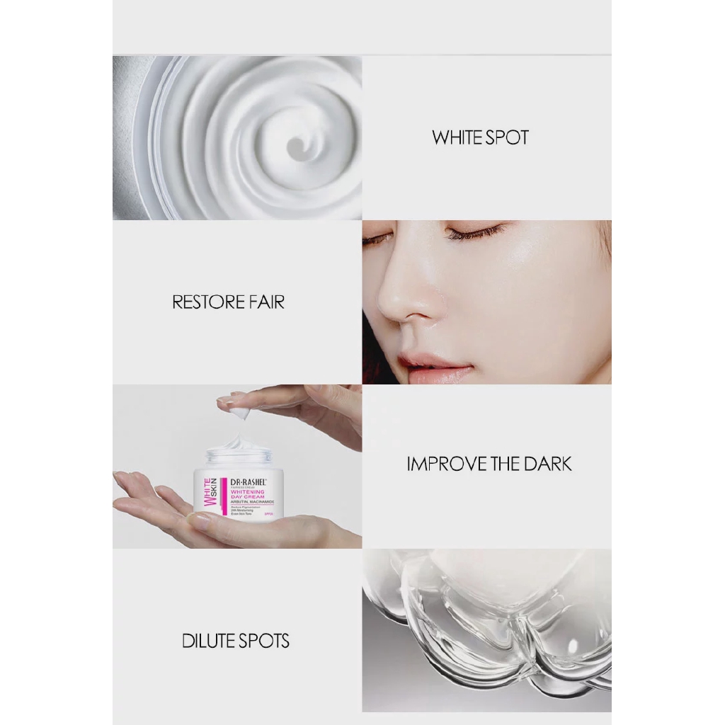 Kem làm trắng da DR.RASHEL chiết xuất Arbutin Niacinamide giảm sắc tố dưỡng ẩm ban ngày