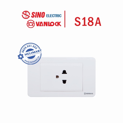 Mặt ổ cắm S18A - Sino Vanlock