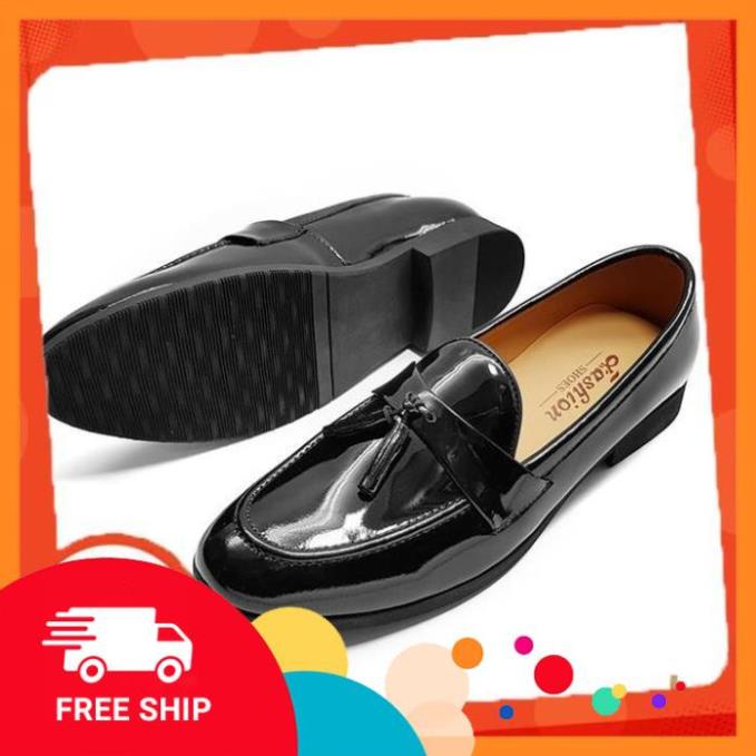 Giày tây nam da bóng chuông lịch lãm [Shop Uy Tín] IDO