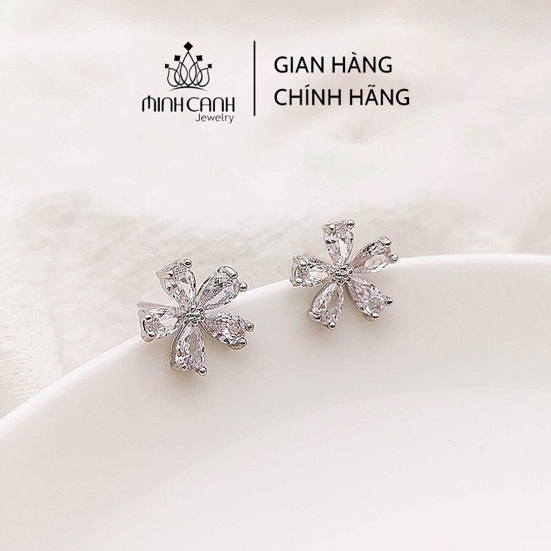 Bông Tai Bạc Nữ Bông Hoa 5 Cánh - Minh Canh Jewelry