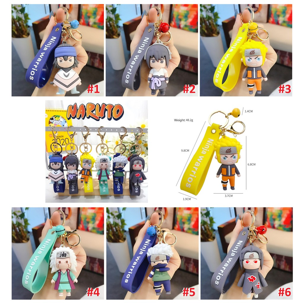 Móc Chìa Khoá Cao Cấp Anime NARUTO Siêu Ngầu Xịn Xò (4 Chi Tiết / 5 Chi Tiết)