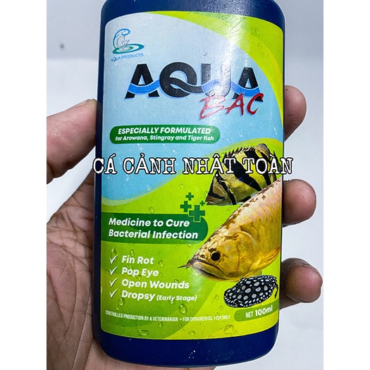 AQUABAC CZ12 TRỊ CÁC VẤN ĐỀ CHO CÁ RỒNG 100ML