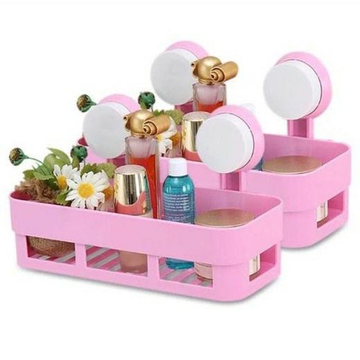 Kệ Để Đồ Nhà Bếp ,Khay Nhựa Để Đồ Dán Tường Hình chữ Nhật 88230 KOREA STORE