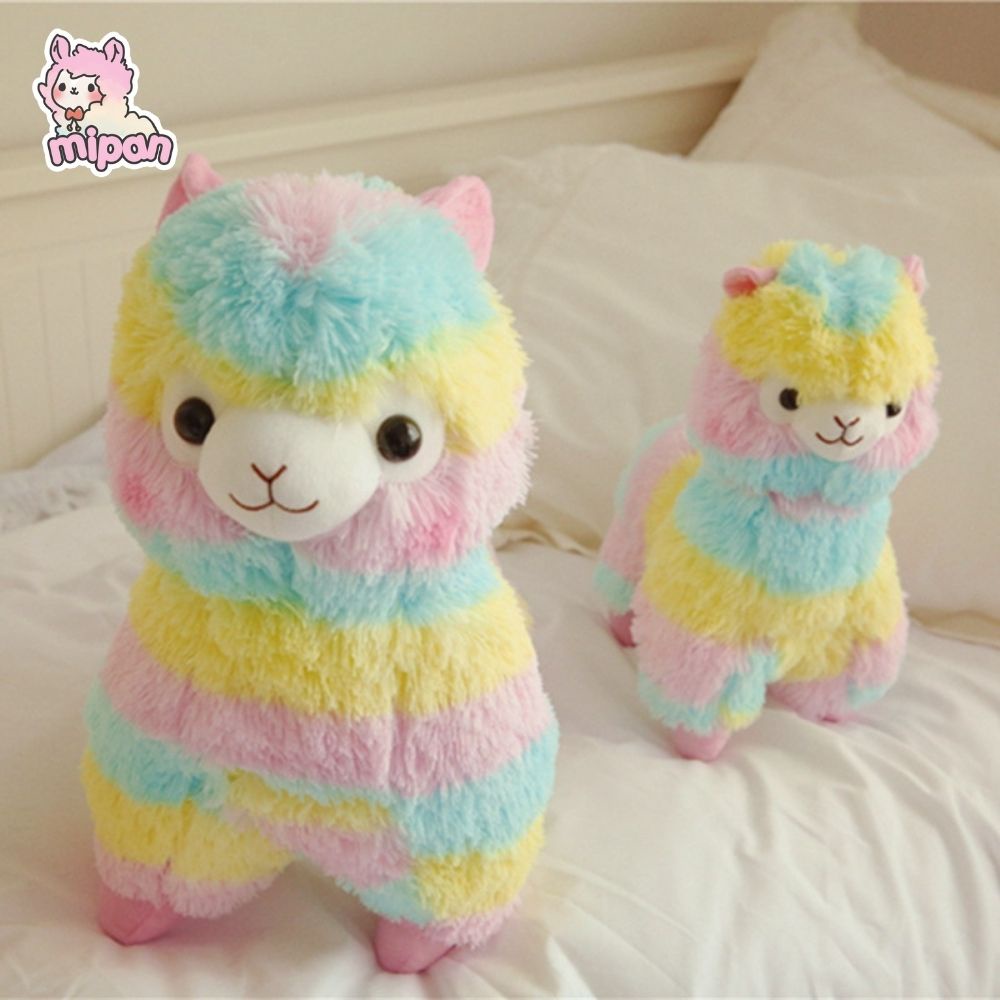 Gấu bông lạc đà alpaca thú bông, gấu bông alpaca cầu vồng/ thú bông cute - Mipan