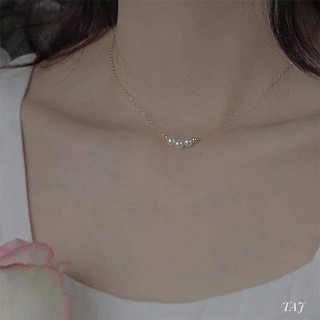 Dây chuyền trai bạc xi vàng