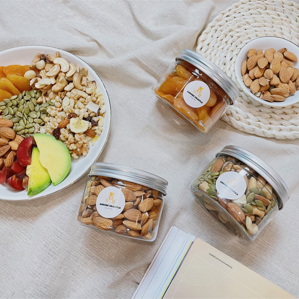 Túi 200g Hạt hạnh nhân tách vỏ sấy khô / Hộp Mơ sấy dẻo ngọt tự nhiên giúp ăn kiêng, giảm cân | BigBuy360 - bigbuy360.vn