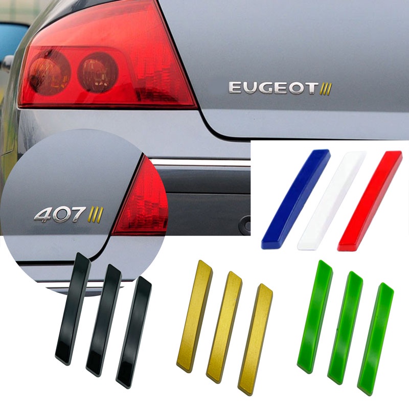 Sticker Kim Loại Dán Trang Trí Thân Xe Hơi peugeot 308 408 508 206 207 3008 4008 5008
