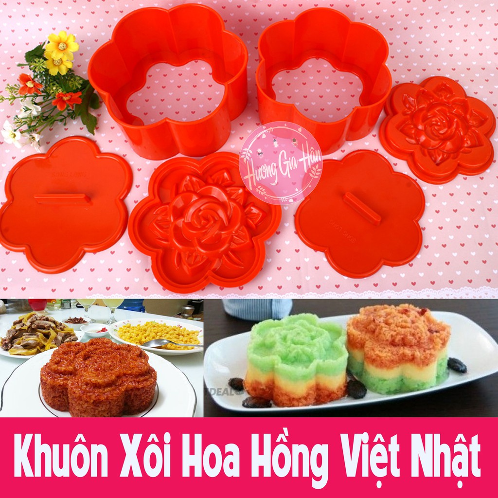 Khuôn Xôi Hoa Hồng Việt Nhật Đủ 3 Cỡ