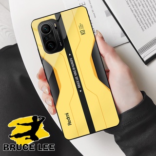 Ốp lưng Xiaomi Redmi K40, K40 Pro, K40 Gaming, Poco F3 - Bruce Lee Edition, chất liệu kính cường lực