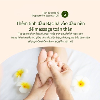 Tinh dầu bạc hà 100ml, hương thơm tươi mát, dễ chịu, tỉnh táo, chiết xuất từ thiên nhiên
