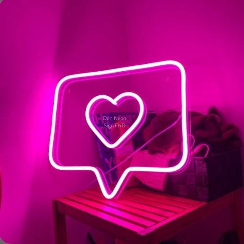 Neon Sign Đèn Trang Tri Phòng Ngủ Hình Trái Tim
