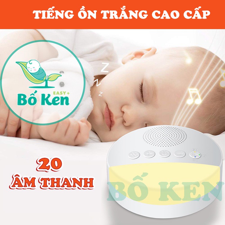 Shop Bố Ken Máy Tạo Tiếng Ồn Trắng Cao Cấp [20 Âm Thanh] [Giúp bé ngủ ngon, sâu giấc ] [ Sử Dụng Sạc USB]