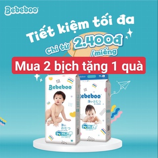 mua 2 bịch bebeboo tặng 1 quà bỉm tã dán quần Bebeboo Nhật Bản NB80 S70