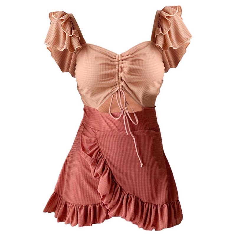 Bikini Đi Biển Đồ Bơi Nữ Dạng Váy Cao Cấp ulzzang Quảng Châu 2021 Đồ Bơi 2 Mảnh BR0351 | BigBuy360 - bigbuy360.vn