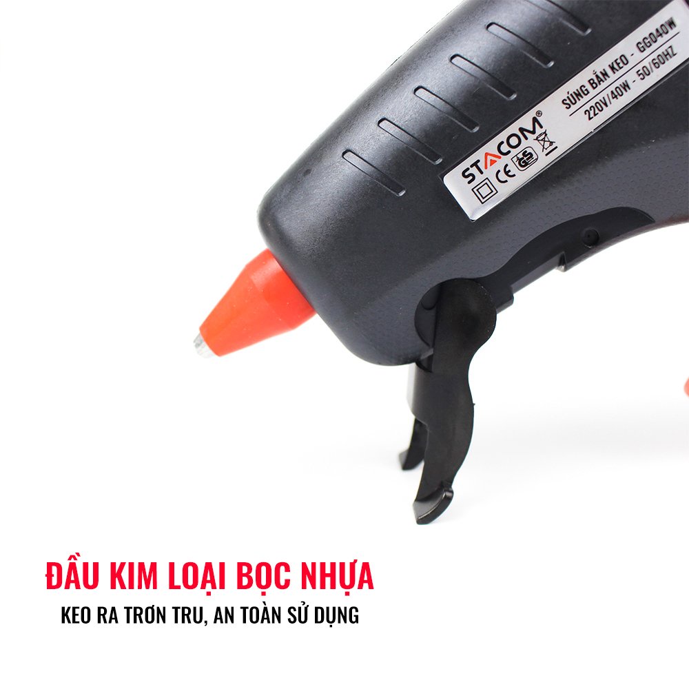 Súng bắn keo STACOM 40 Watts, keo phi 11mm GG020W