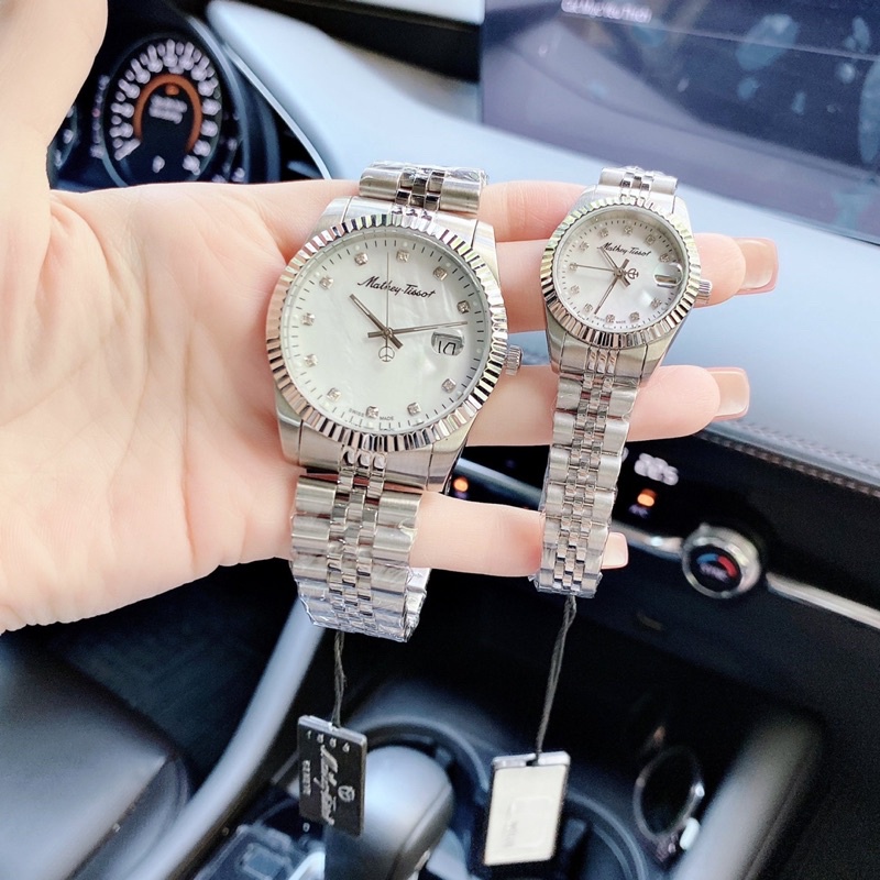 ĐỒNG HỒ ĐÔI CHÍNH HÃNG Mathey Tissot D710AI & H710AI Quartz