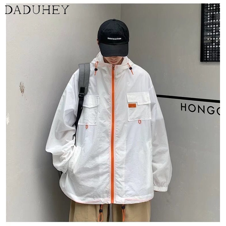 DaDuHey Summer 2022 New Men's Coat Sun Protection Clothing Fashion Brand Loose Ultrathin Breathable Jacket Sun-Protective Clothing