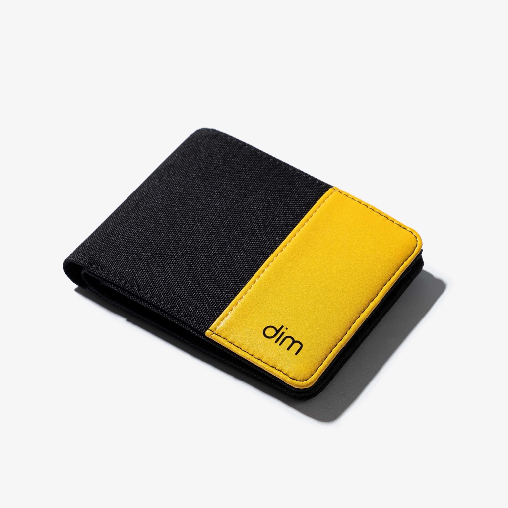 Ví vải phối da unisex DIM Fiber Wallet Ngang - 3 màu