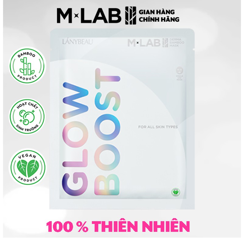 Mặt nạ MLAB sợi tre Glow Boost dưỡng trắng da (1 miếng)